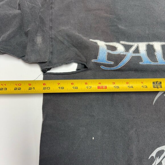 Vintage Palau Shark T Shirt Mens Medium 20x27.5 Faded Black Y2K Surf - Picture 13 of 14